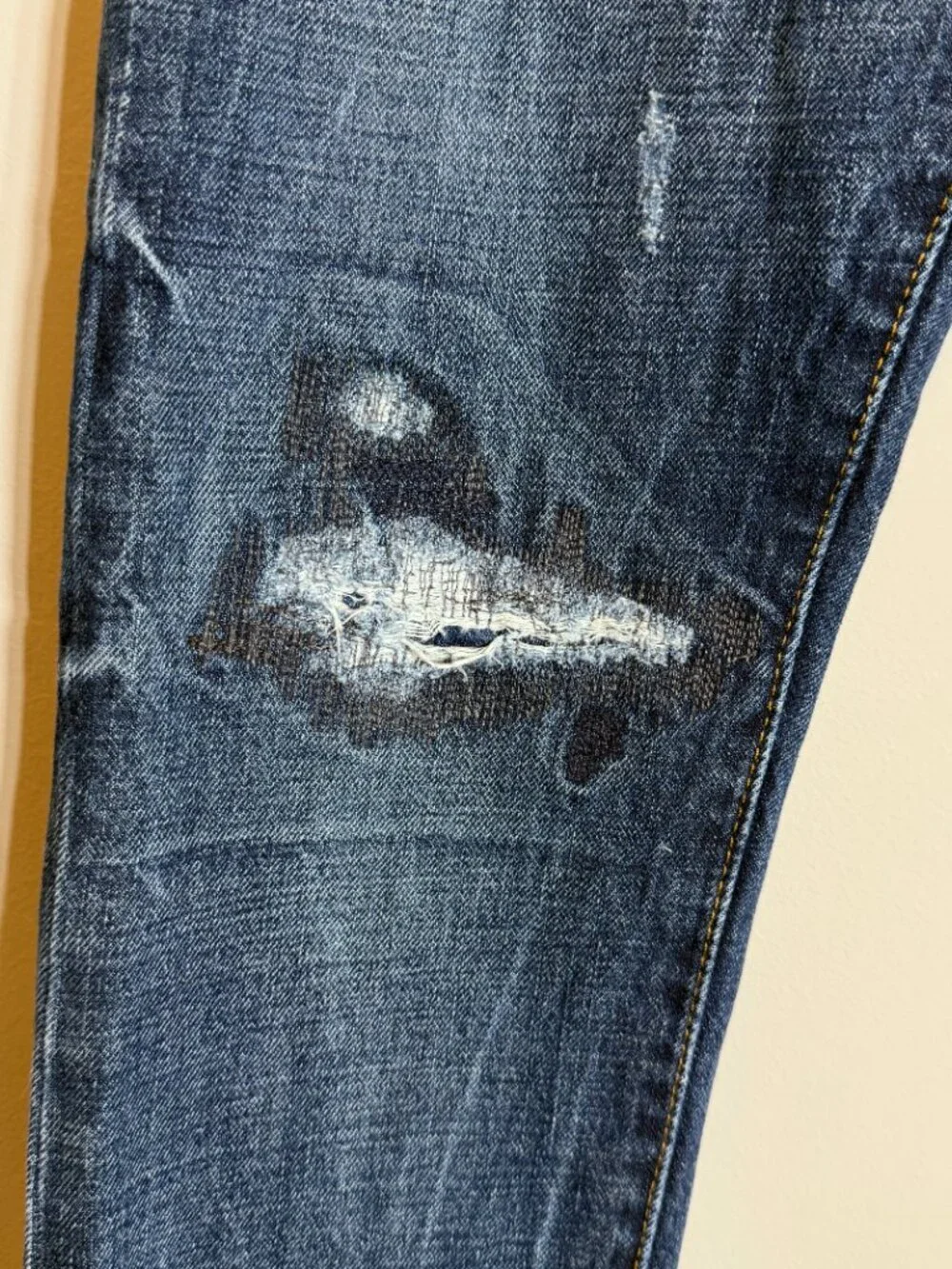 Polo Ralph Lauren The Sullivan Slim Distressed Denim Jeans Men's 29x30 Dark Wash